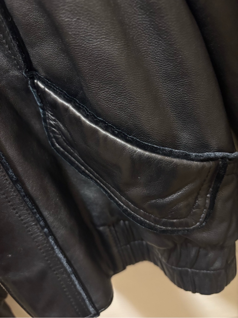 Anna Sui Black 100% Leather Zip Front Jacket Women’s Small Moto Designer - Picture 8 of 16